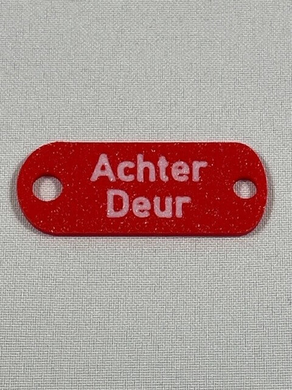 GLANCE Achterdeur sleutelhanger