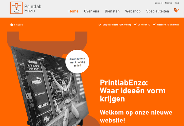 Lancering website PrintlabEnzo!